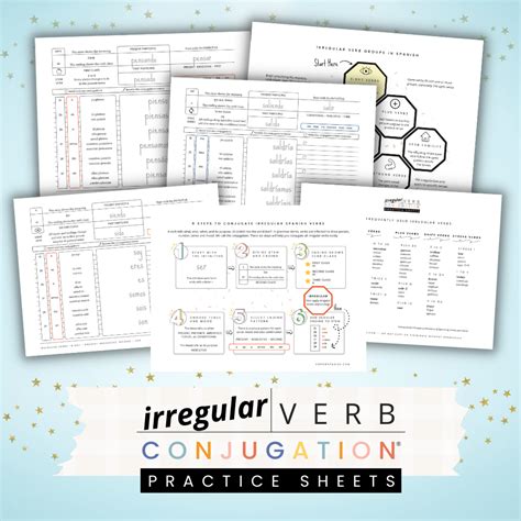 Spanish Irregular Verb Conjugation Worksheets – Grow Spanish Shop