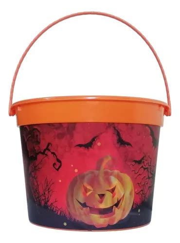 Balde Calabaza Recolector Para Dulces Halloween X Cm Cuotas Sin