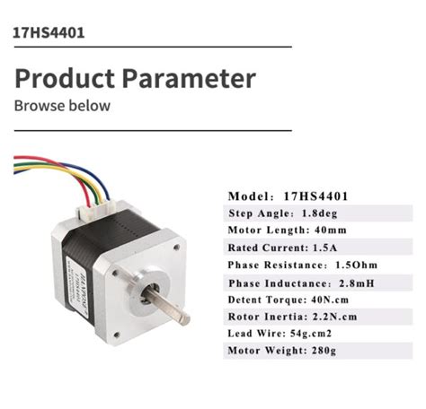 Hanpose Stepper Motor 17HS4401S DC 3D Printers