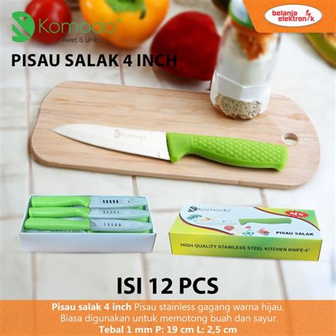 Jual Komodo Pisau Dapur Stainless Pisau Buah Pisau Salak Inch