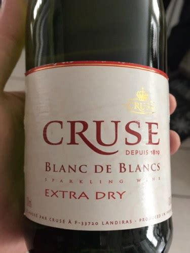 Cruse Blanc De Blancs Extra Dry Vivino US