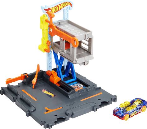 Hot Wheels City Downtown Repair Station Playset With Toy Car Walmart
