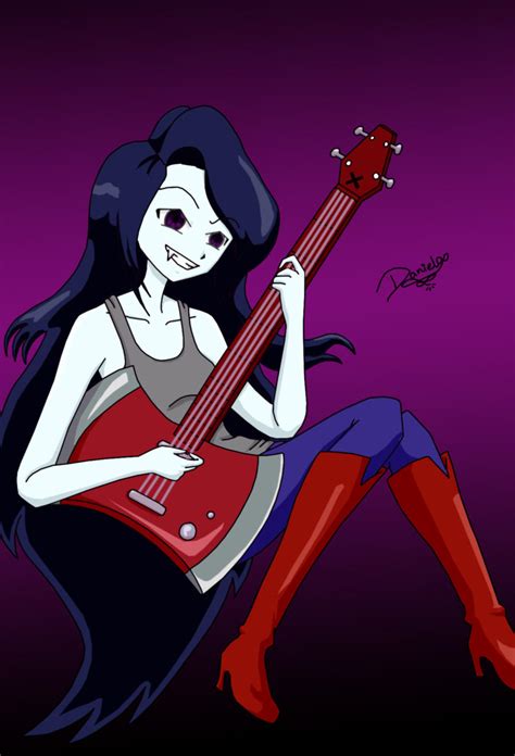 Marceline_Playing_Guitar by 207DaNiElA on DeviantArt