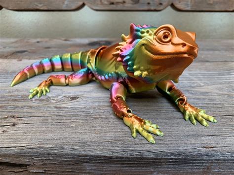 D Printed Articulated Bearded Dragon Etsy Australia