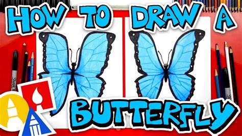 How To Draw Butterfly Emoji Realistic Blue Morpho 🦋 Youtube