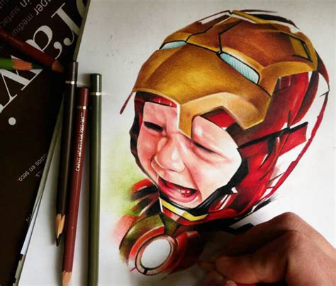 Baby Iron Man Drawing