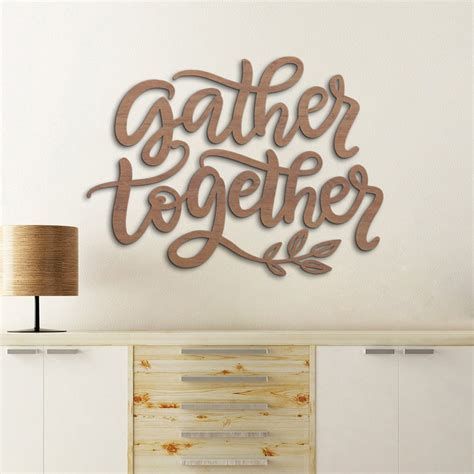 Gather Wood Wall Decor Gather Together Wall Art Gather | Etsy