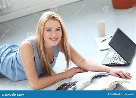 Beautiful Blonde Stock Image Image Of Attractive Looking