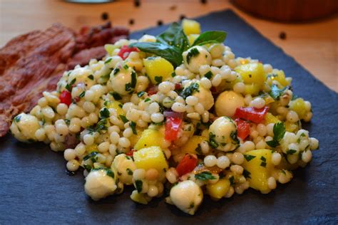 Salade De Couscous Isra Lien Bocconcini Mangue Et Herbes Fra Ches