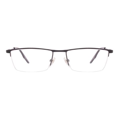 Black Rectangle Eyeglasses for Men - Gafas.pk