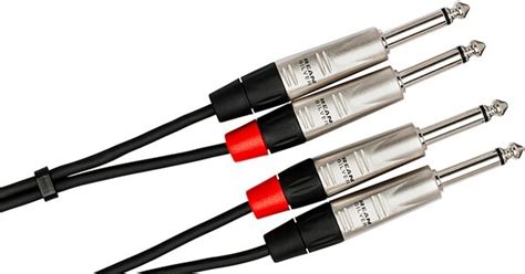 Hosa Pro Dual Rean Inch Ts Stereo Interconnect Cable