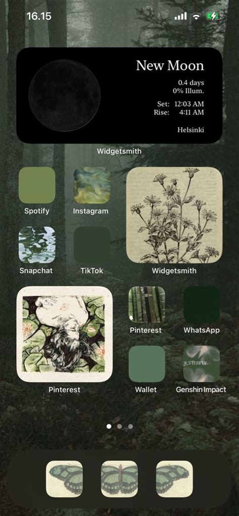 Forest Green Aesthetic Wallpaper Instagram And Snapchat Spotify