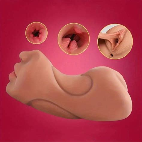 In Male Masturbator Realistic Pocket Pussy With Drying Stick Mansbatee Double Ended Male