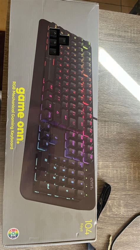 Onn Rgb Mechanical Gaming Keyboard Programmable Rgb Backlit Keys