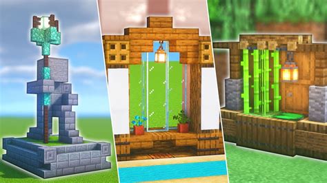 5 DECORACIONES INCREÍBLES para tus CASAS de MINECRAFT YouTube