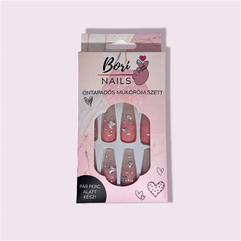 Bori Nails Csillagos Babyboomer Műköröm Glamihu