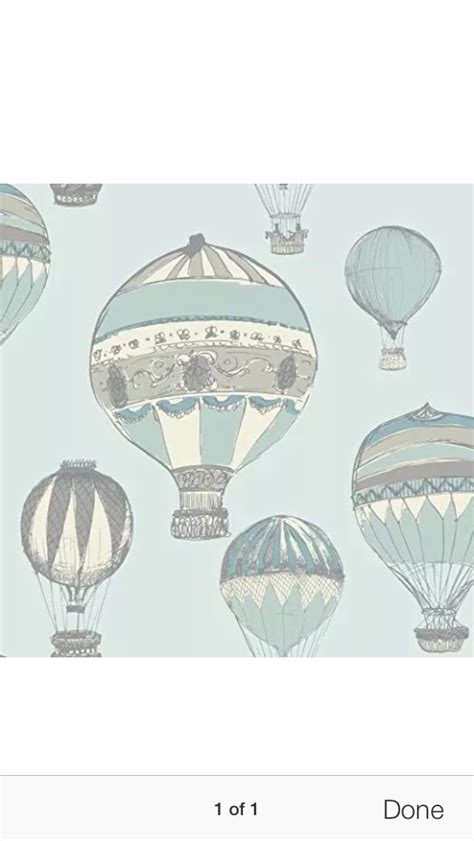 Blue Hot Air Balloon Wallpaper Wallpaper Girls Bedroom Balloons