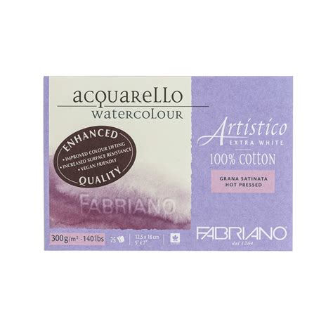 Fabriano Artistico Extra White Watercolor Block Lb Gsm Hot