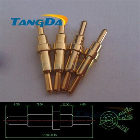 Tangda Conectores De Pogopin De X Mm Aguja De Resorte De Doble