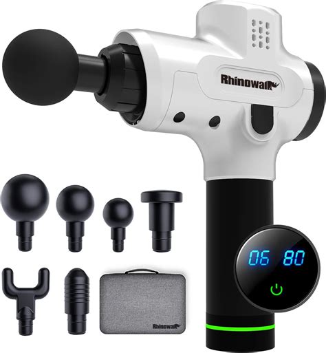 Rhinowalk Massage Gun Handheld Percussion Deep Tissue Massager For Sore Muscle And