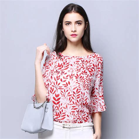 100 Silk Crepe Women Shirt Pure Natural Silk Fabric New Arrival Office