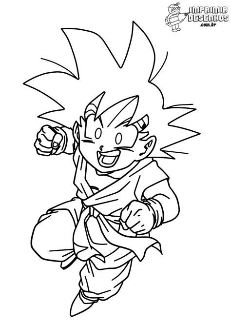 Goku Crian A Voando Para Colorir Imprimir Desenhos The Best Porn Website