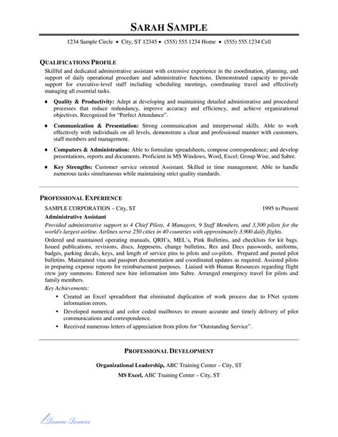 Administrative Assistant Resume Example Templates At