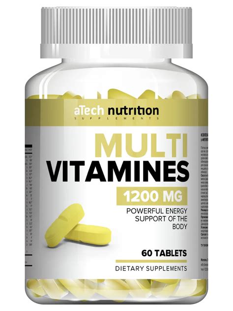 Витаминно-минеральный комплекс "MULTIVITAMINES", 60 капсул - aTech ...