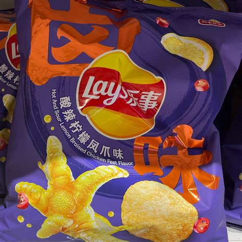 Lay S Hot And Sour Lemon Braised Chicken Feet Flavor Reviews Abillion