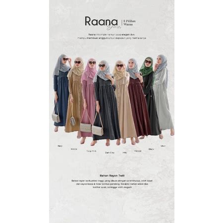 Jual Raana Dress Naja The Label Alya Hijab By Naja Ori Shopee Indonesia