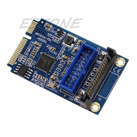 Адаптер Mini PCI-E to USB 3.0,перехідник Mini PCIE to USB 3.0 19Pin ...