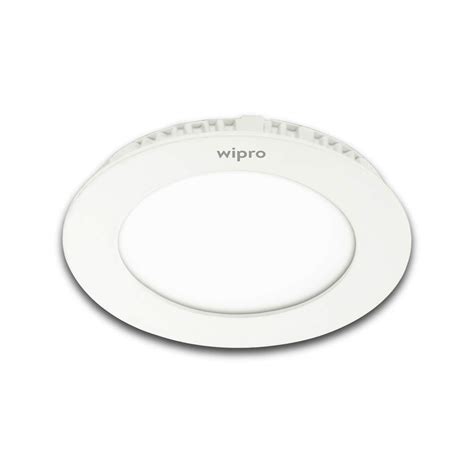 Buy Wipro Iris Slim Ro Watt Round Slim Panel Recessed Mounted White