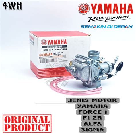 Jual KARBURATOR ORIGINAL 4WH MOTOR FORCE 1 F1 ZR ALFA SIGMA KUALITAS