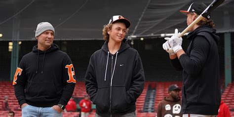 Matt Holliday attends Jackson Holliday's MLB debut