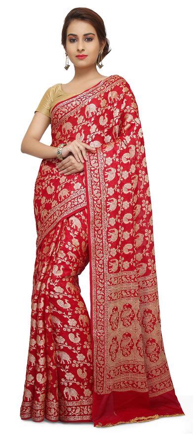 1513557 Traditional Red And Maroon Color Banarasi Silk Fabric Saree