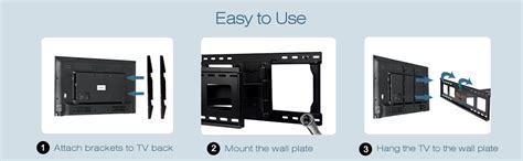 TV Wall Bracket Mount For 32 80 Inch TVs WHYFONE Long Reach TV Wall