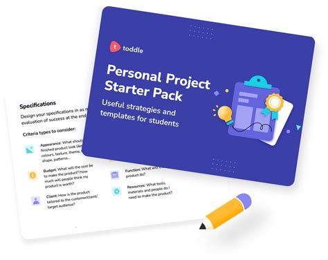 Ib Myp Personal Project Student Starter Pack Useful Strategies And