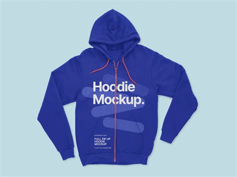 Kangaroo Pocket Pullover Hoodie Back Mockup