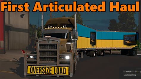 American Truck Simulator First Articulated Trailer Delivery YouTube