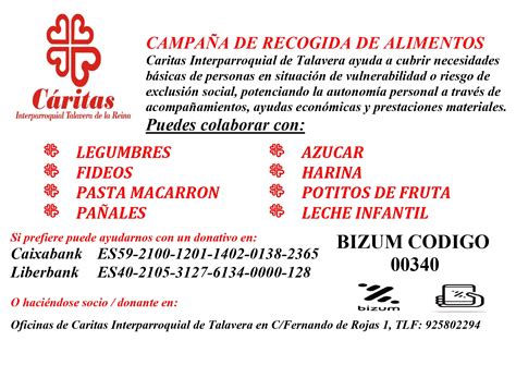 C Ritas Interparroquial De Talavera Realizar La Campa A De Navidad El