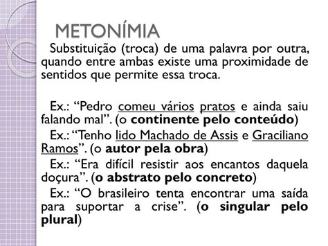 Tipos De Metonímia Exemplos - 10