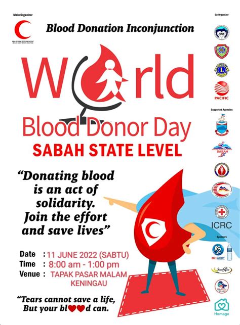 World Blood Donor Day Sabah State Level Malaysian Red Crescent