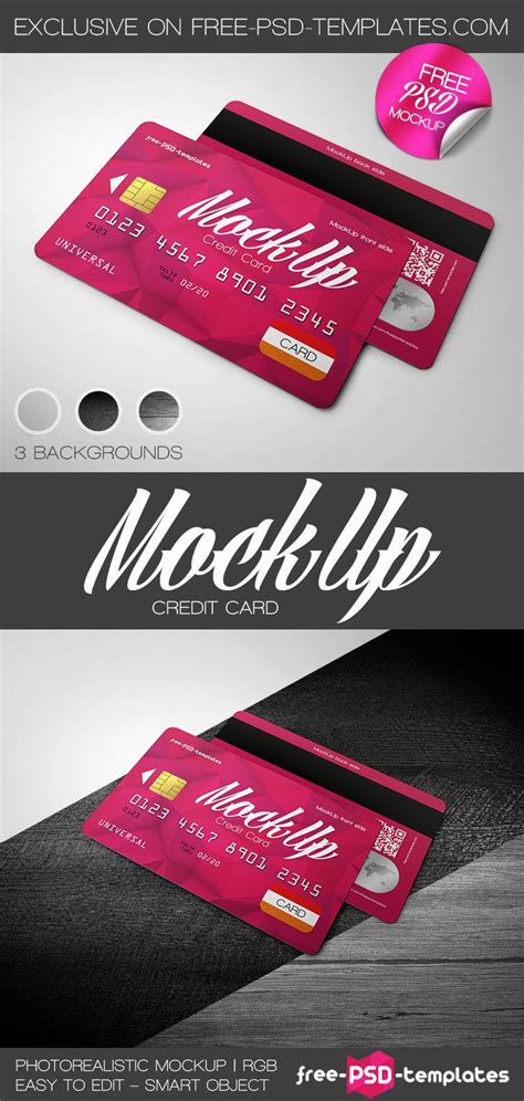 Credit Card Back Psd