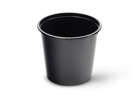 C16 ROUND PLASTIC CONTAINERS BLACK Packaging