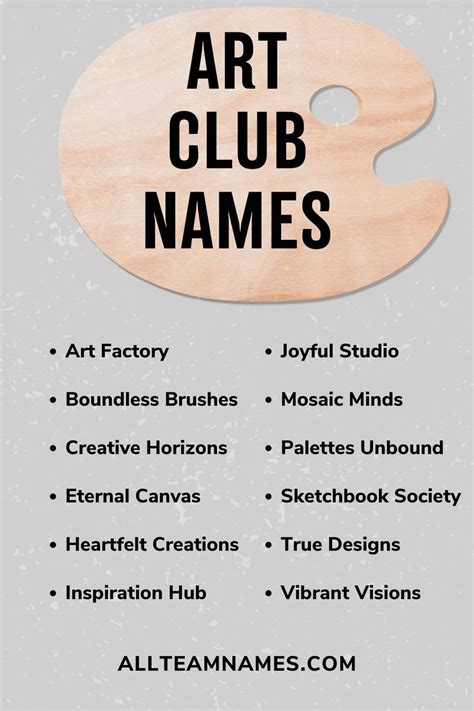 167 Creative Art Club Names For Different Styles And Mediums