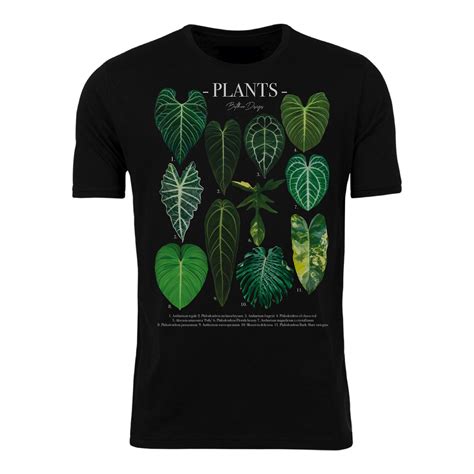 Botanical 11 Collection T Shirt Black