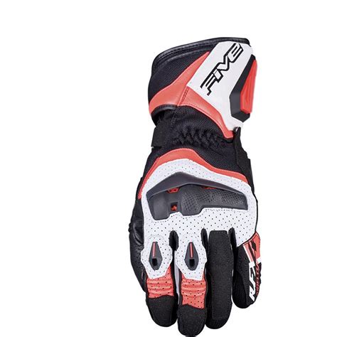 Gants RFX4 EVO AIRFLOW FIVE Blanc Rouge Fluo MOTO AXXE FR Gants Moto