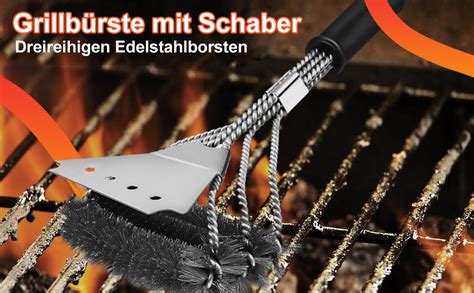 Grillb Rste Vdisrr Grillrost B Rste Mit Schaber Grillb Rste F R