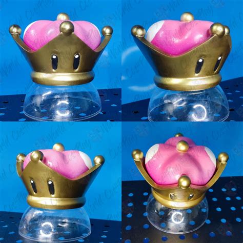 3d Printed Crown Of Princess Peach Crown Bowsette Daisy Etsy