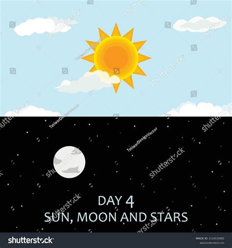 23 God Created Sun Moon Stars Images Stock Photos And Vectors Shutterstock